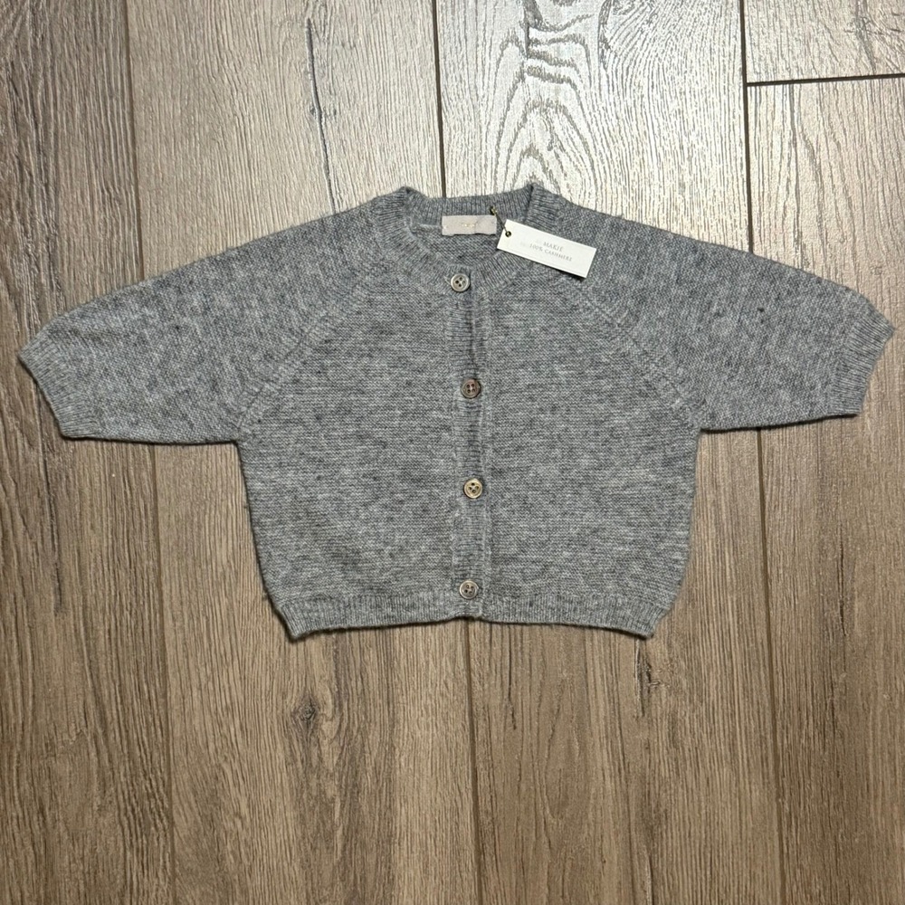 NWT $158 MAKIE Cashmere Cardigan Gema CA5 – Gray size 3 months